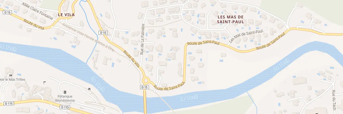 Plan du 185 Rte de Saint Paul à Reynès