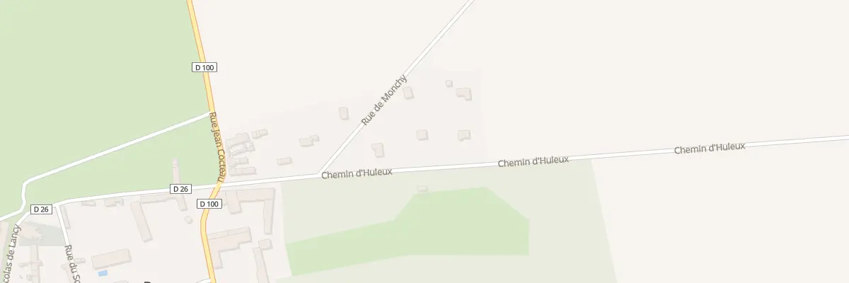 Plan du 3 Che d’Huleux à Raray