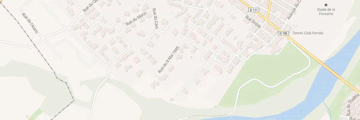 Plan du 3 Rue du Huit Mai 1945 à Ferrals-les-Corbières