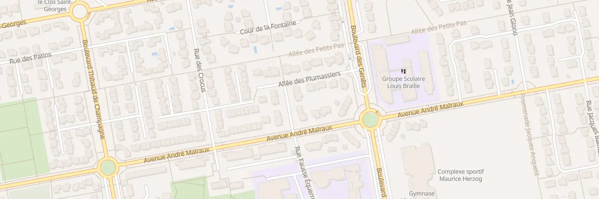 Plan du 6 All des Plumassiers à Bussy-Saint-Georges