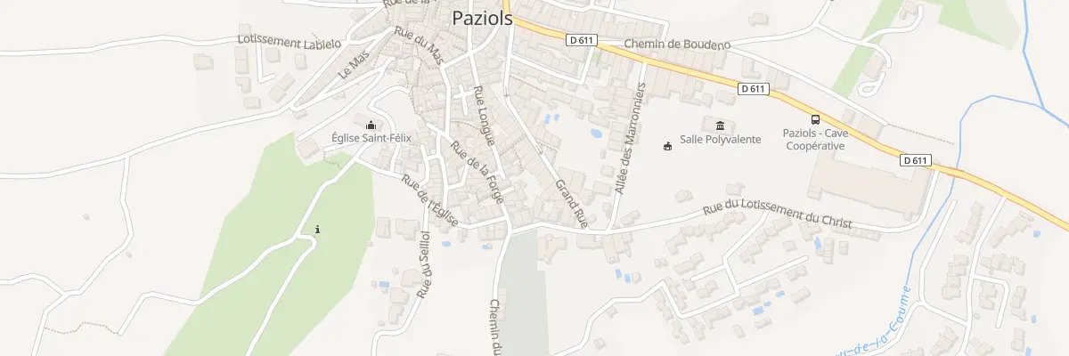 Plan du 35 Gr Grand Rue à Paziols