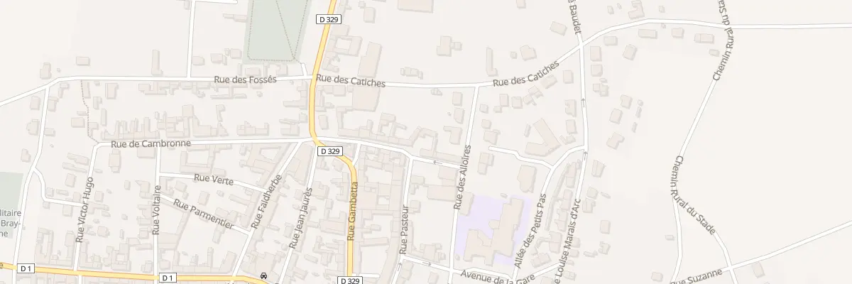 Plan du 18 Rue Pasteur à Bray-sur-Somme