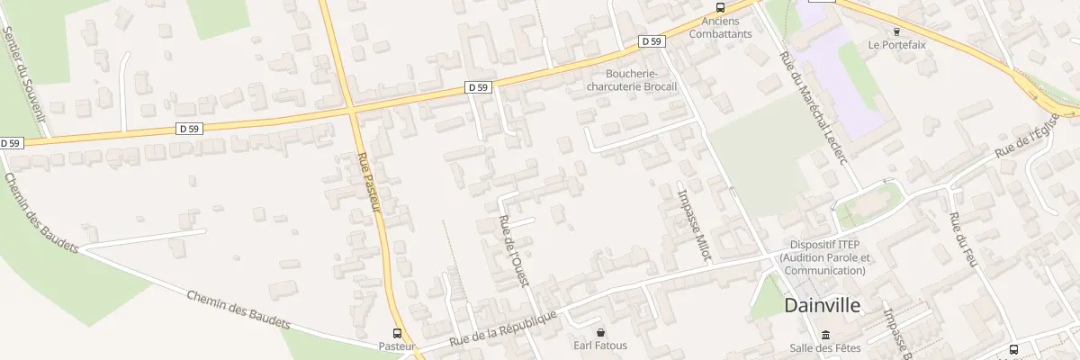 Plan du 13 Rue de l’Ouest à Dainville