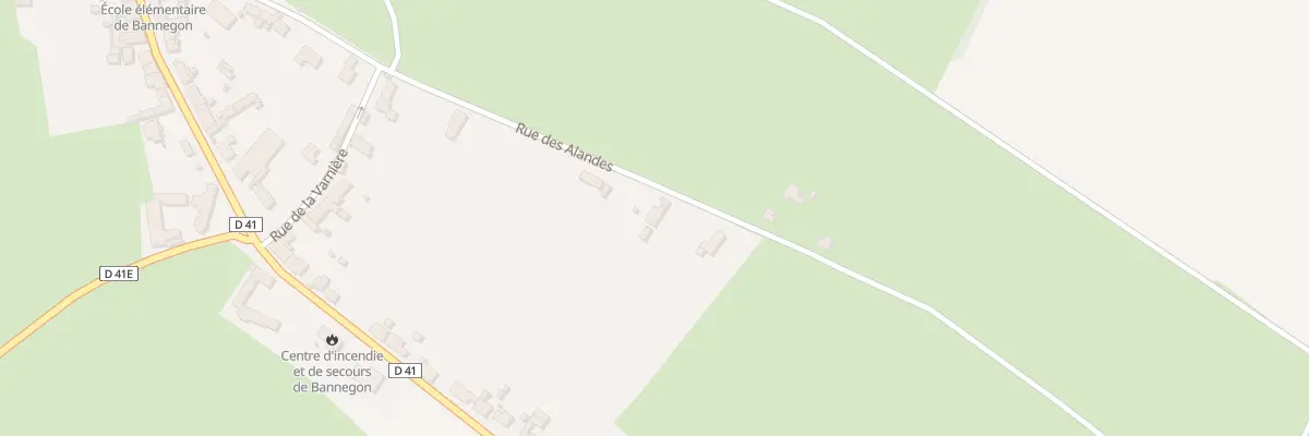 Plan du 18 Rue Alandes à Bannegon