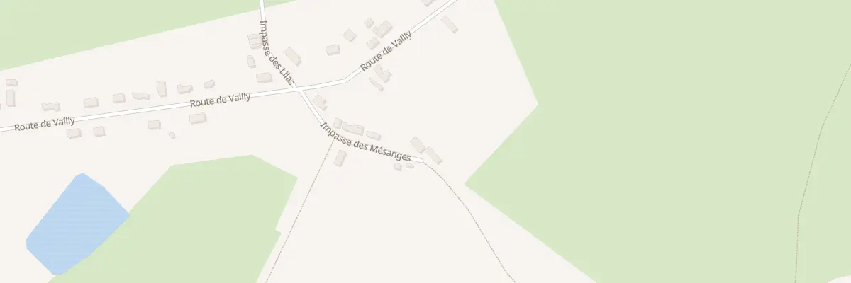 Plan du 5 Imp des Mésanges à Chalivoy-Milon