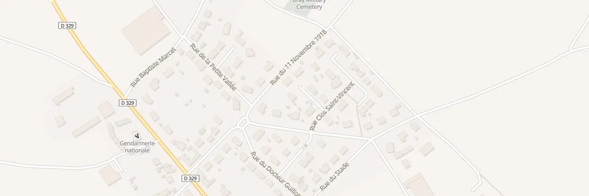 Plan du 4 Rue Clos Saint Vincent à Bray-sur-Somme