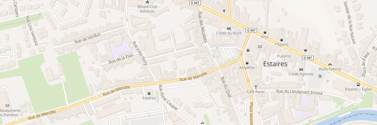 Plan du 10 Rue de Merville à Estaires