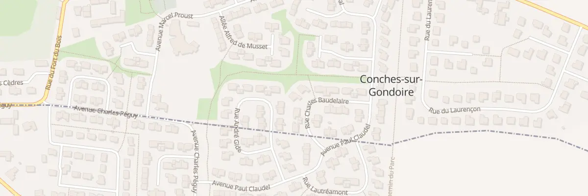 Plan du 9 Rue Charles Baudelaire à Conches-sur-Gondoire