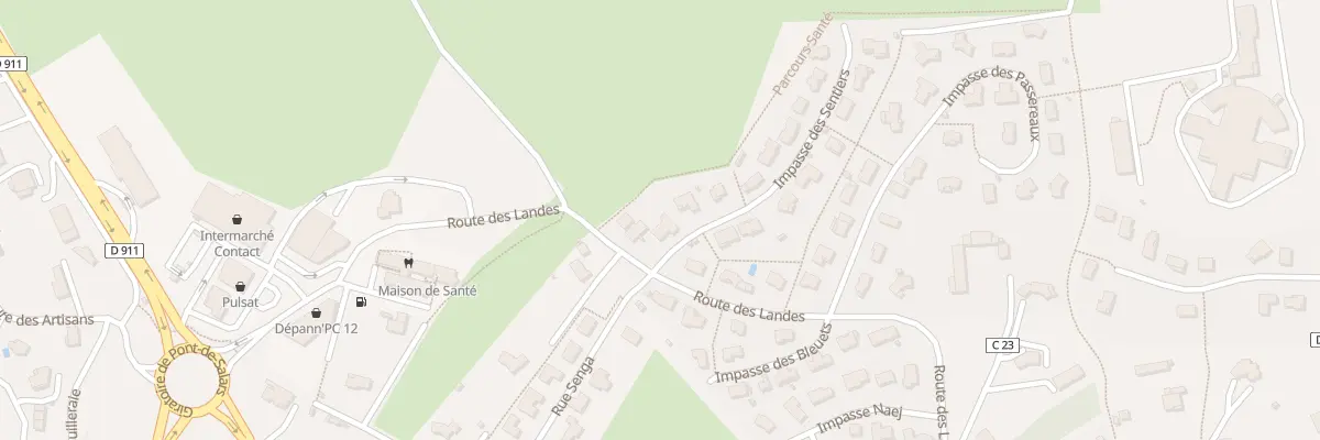 Plan du 19 Lot Les Landes à Viala-du-Tarn