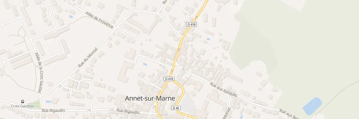 Plan du 21 Rue du Général de Gaulle à Annet-sur-Marne