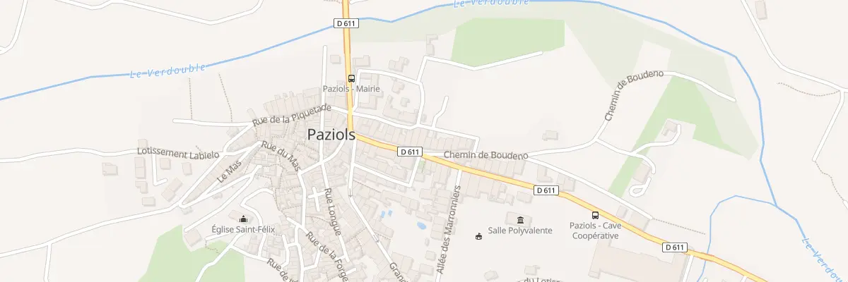 Plan du 9974 Av du Roussillon à Paziols