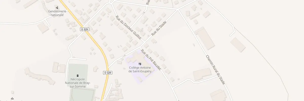 Plan du 5001 Rue du Pré Baudet à Bray-sur-Somme