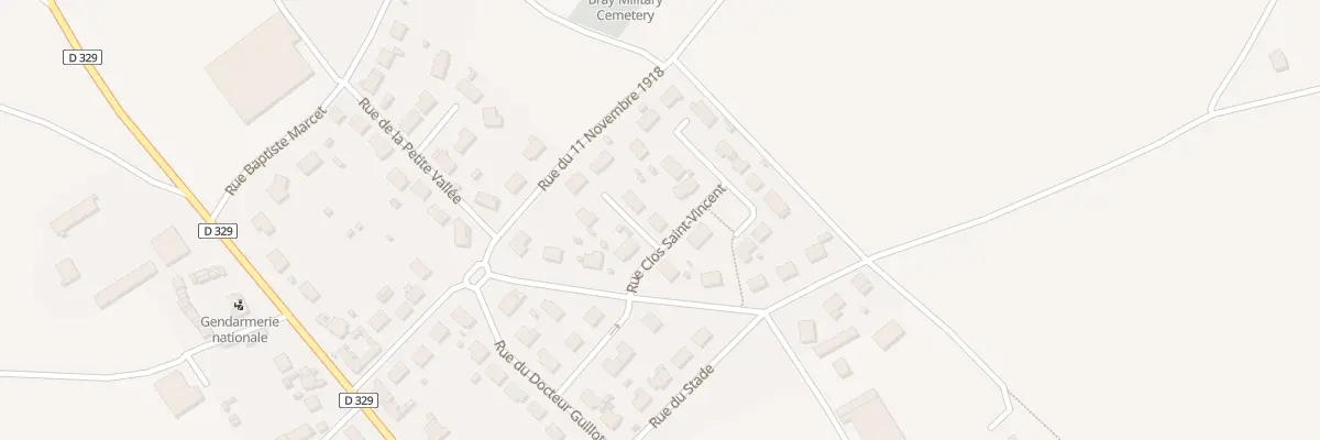 Plan du 6 Rue Clos Saint Vincent à Bray-sur-Somme
