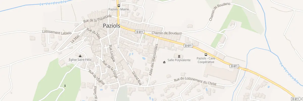 Plan du 9997 All des Marronniers à Paziols