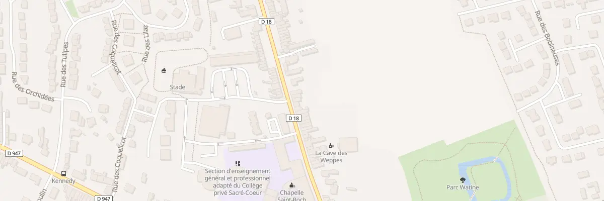 Plan du 70 Rue du College à Estaires