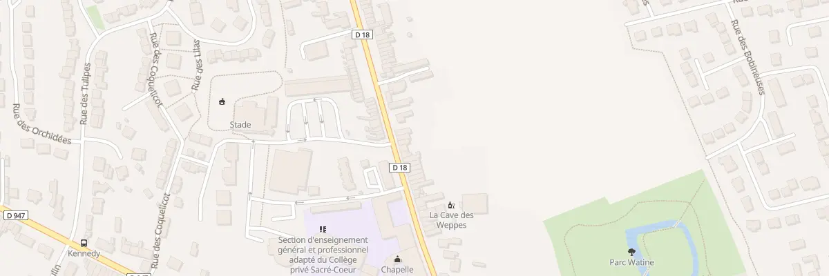 Plan du 72 Rue du College à Estaires