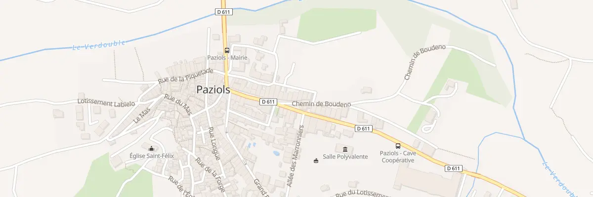 Plan du 9978 Av du Roussillon à Paziols
