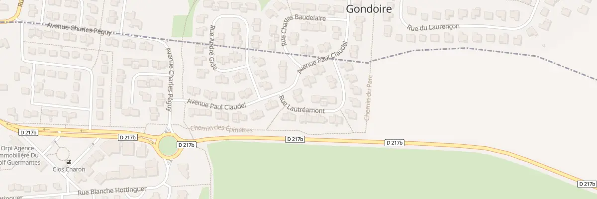 Plan du 3 Rue Lautreamont à Guermantes