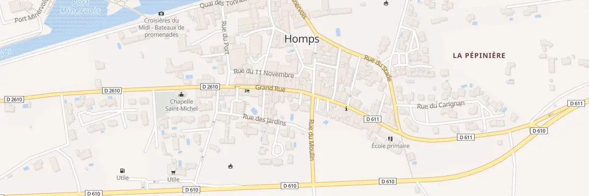 Plan du 7 Gr Grand Rue à Homps