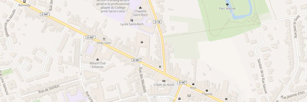 Plan du 5 Rue du College à Estaires