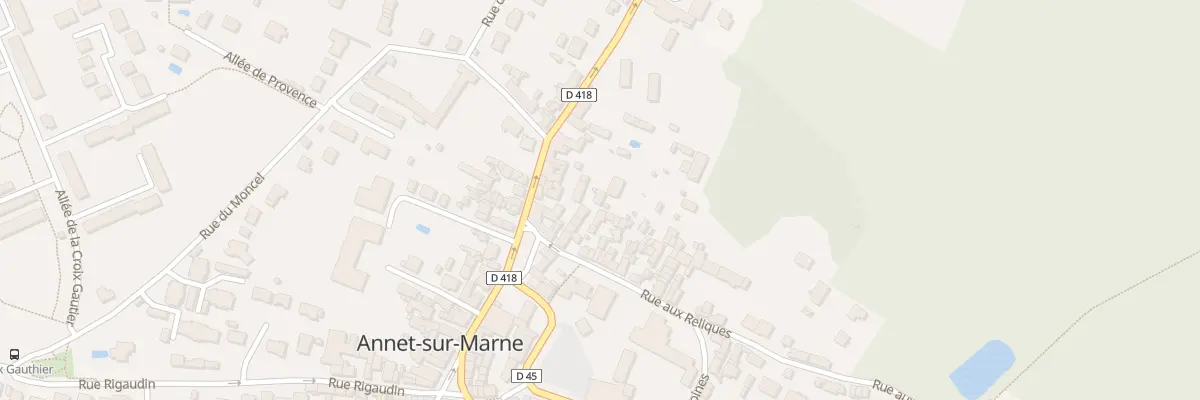 Plan du 13B Rue aux Reliques à Annet-sur-Marne