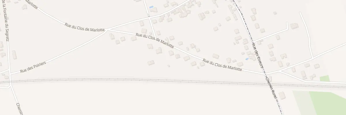 Plan du 38 Rue du Clos de Marlotte à Bourron-Marlotte