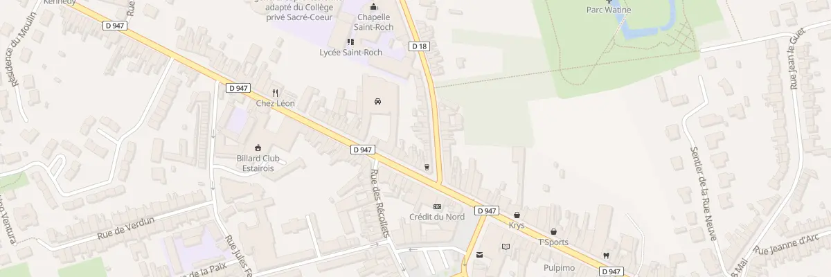Plan du 3 Rue du College à Estaires
