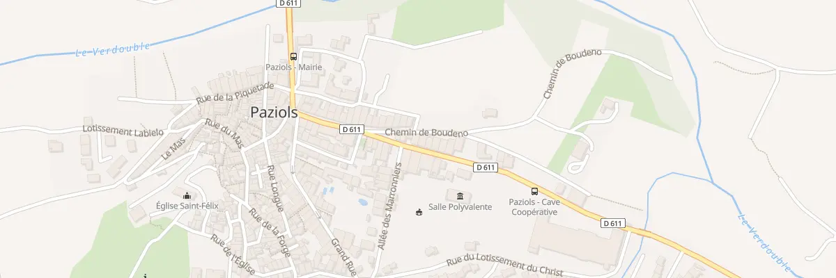 Plan du 9985 Av du Roussillon à Paziols