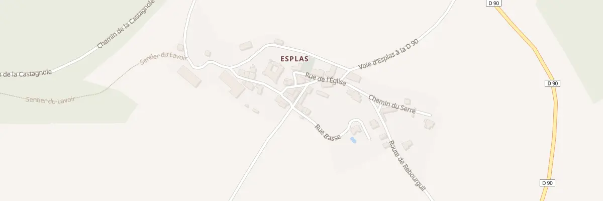 Plan du 5101 Esplas à Rebourguil