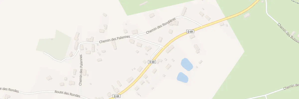 Plan du 27 Che des Palennes à Durdat-Larequille