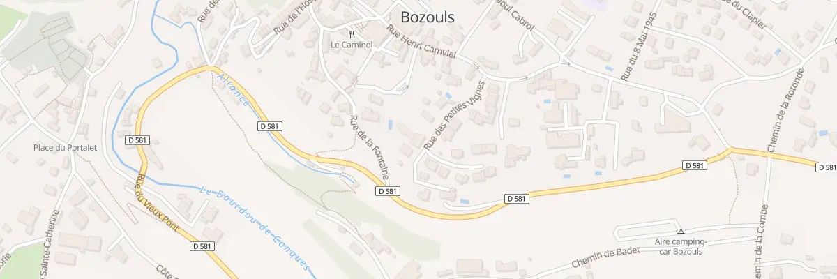 Plan du 12 Rue des Petites Vignes à Bozouls