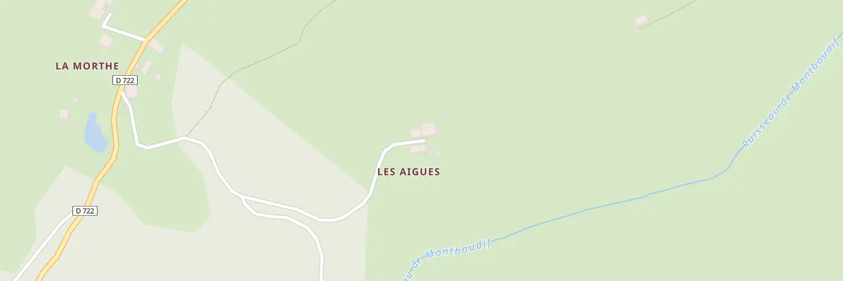Plan du 6019 Les Aigues à Montboudif