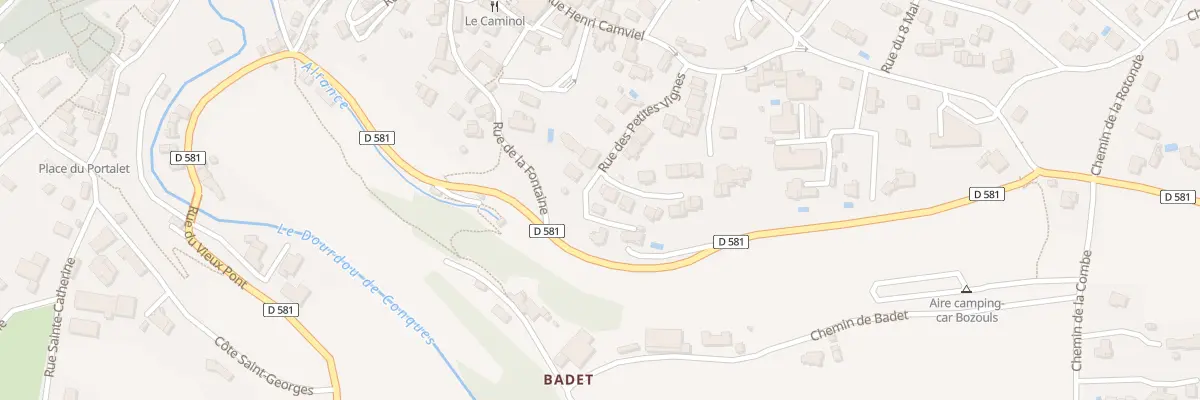 Plan du 18 Rue des Petites Vignes à Bozouls