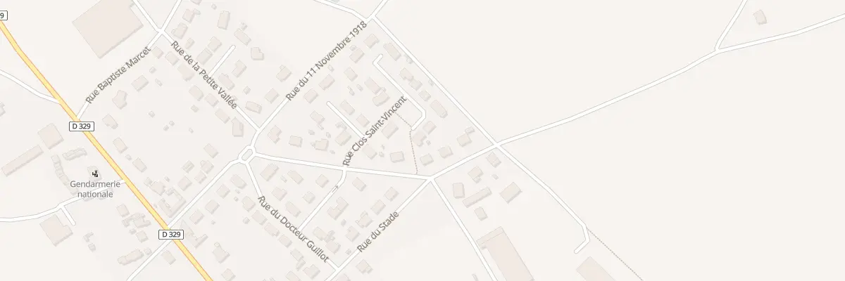 Plan du 18 Rue Clos Saint Vincent à Bray-sur-Somme