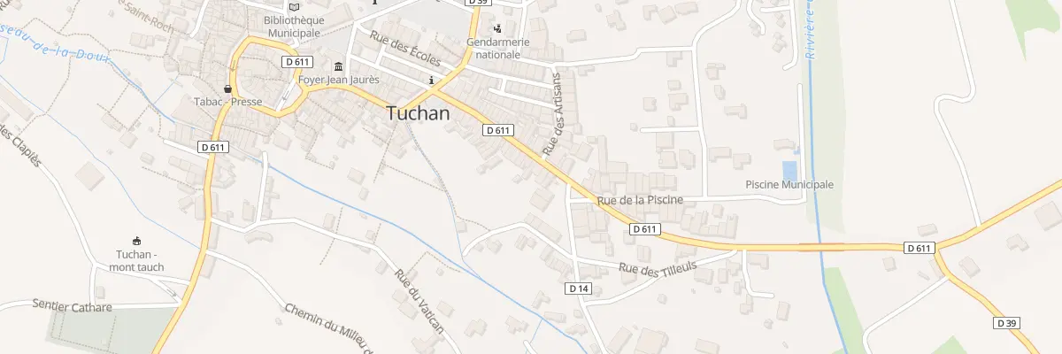 Plan du 44 Rue du Faubourg à Tuchan