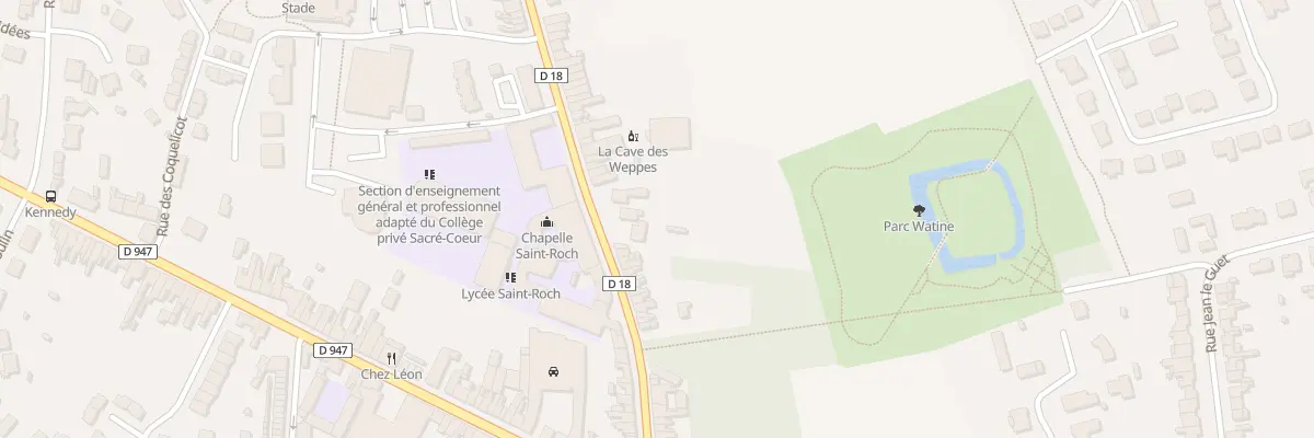Plan du 36 Rue du College à Estaires