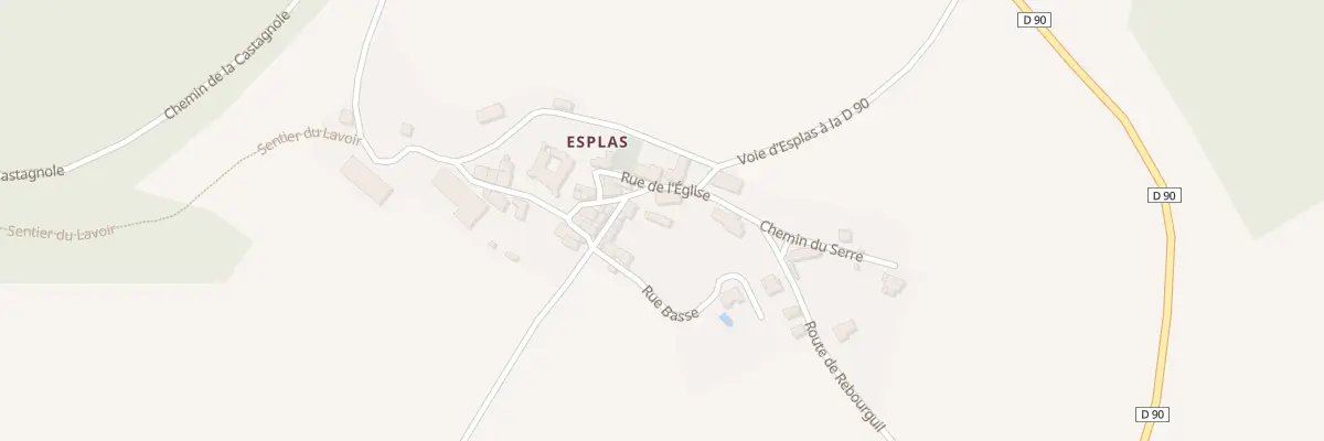 Plan du 5096 Esplas à Rebourguil