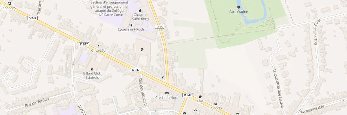 Plan du 10B Rue du College à Estaires