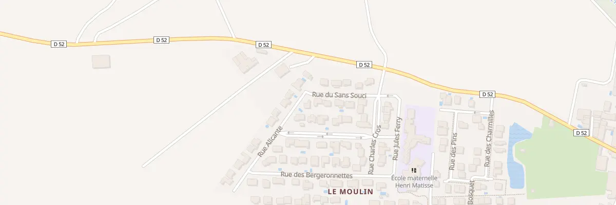 Plan du 1 Rue du Sans Souci à Olonzac