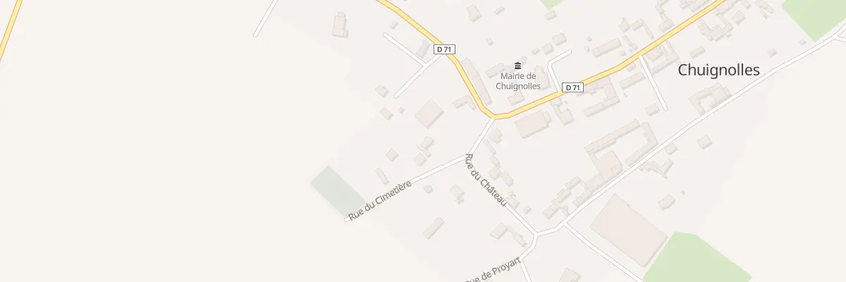 Plan du 2 Rue du Cimetière à Chuignolles