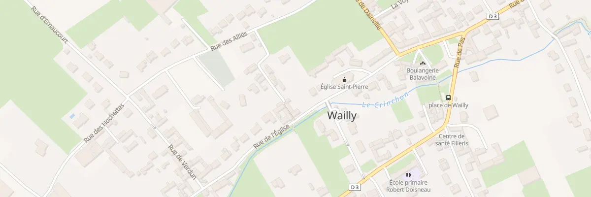 Plan du 22 Rue de l’Eglise à Wailly