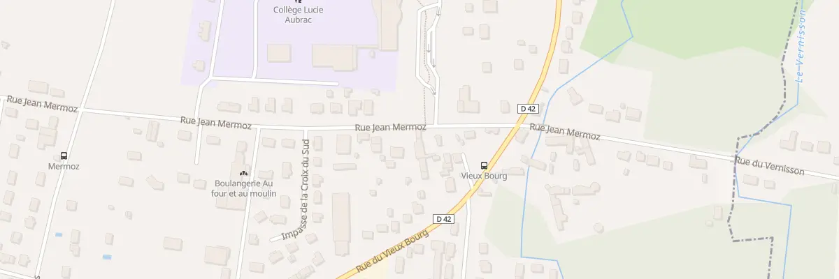 Plan du 43 Rue Jean Mermoz à Villemandeur