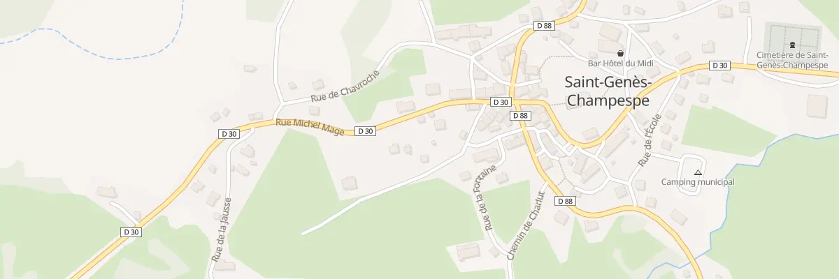 Plan du 5109 Le Bourg à Saint-Genès-Champespe