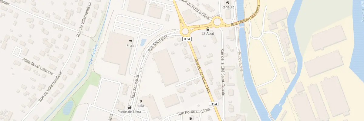 Plan du 30 Rue du 23 Août 1944 à Châlette-sur-Loing