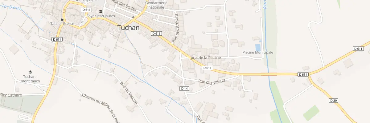 Plan du 2 Rte de Narbonne à Tuchan