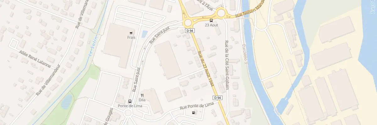 Plan du 34 Rue du 23 Août 1944 à Châlette-sur-Loing