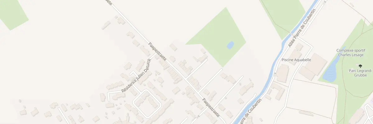 Plan du 218 Vc Paeperstraete à Bailleul