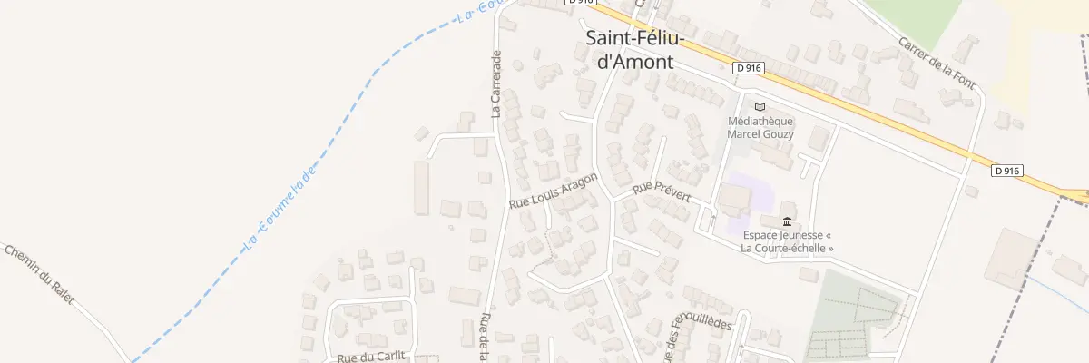 Plan du 3 Rue Louis Aragon à Saint-Féliu-d’Amont