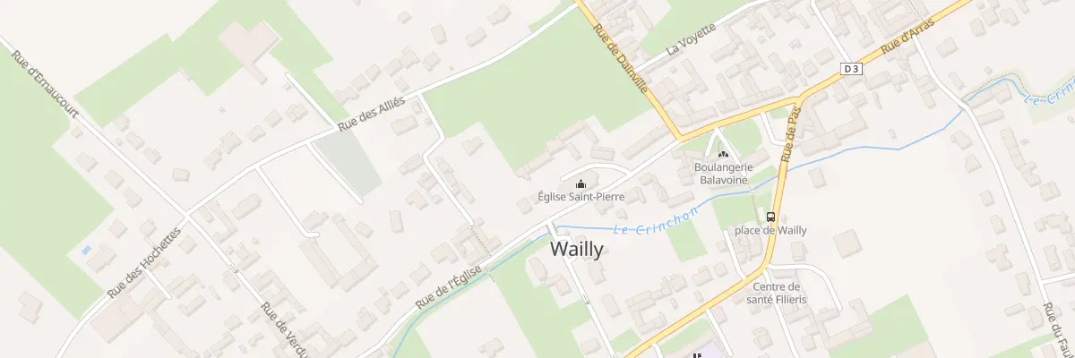 Plan du 20 Rue de l’Eglise à Wailly
