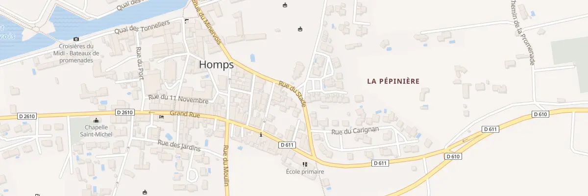 Plan du 9 Rue du Couvent à Homps